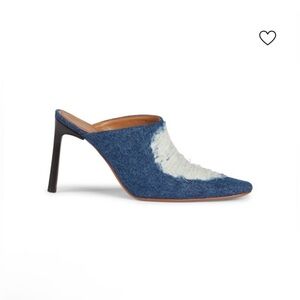 Loewe Ripped Denim Mules